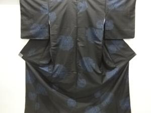 葉模様織出し本場泥大島紬着物（5マルキ）